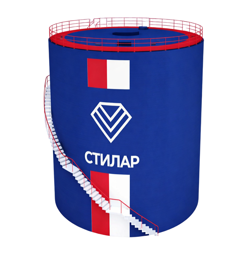 Цельносварной резервуар РВС для нефтепродуктов 40 м³ от завода-производителя