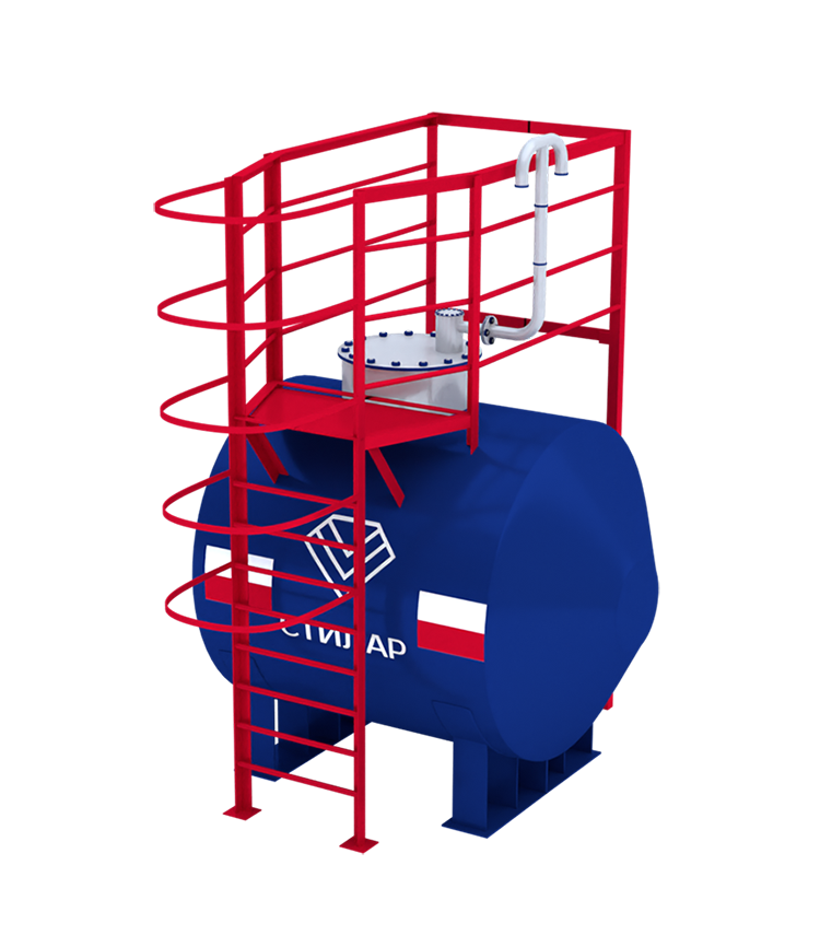 Горизонтальный резервуар РГСН для битума 3 м³ от завода-производителя